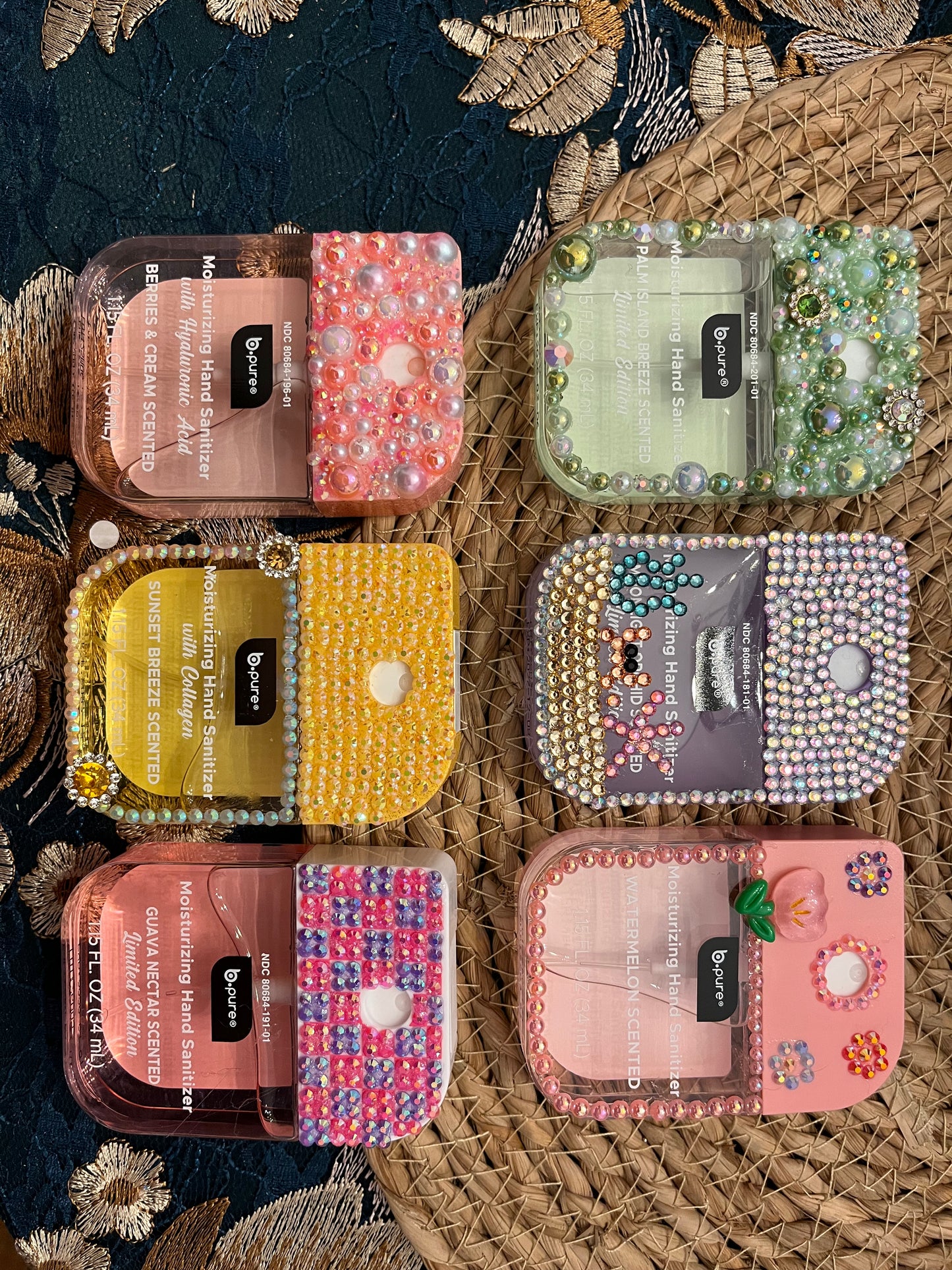 Jeweled Hand Sanitizer Set